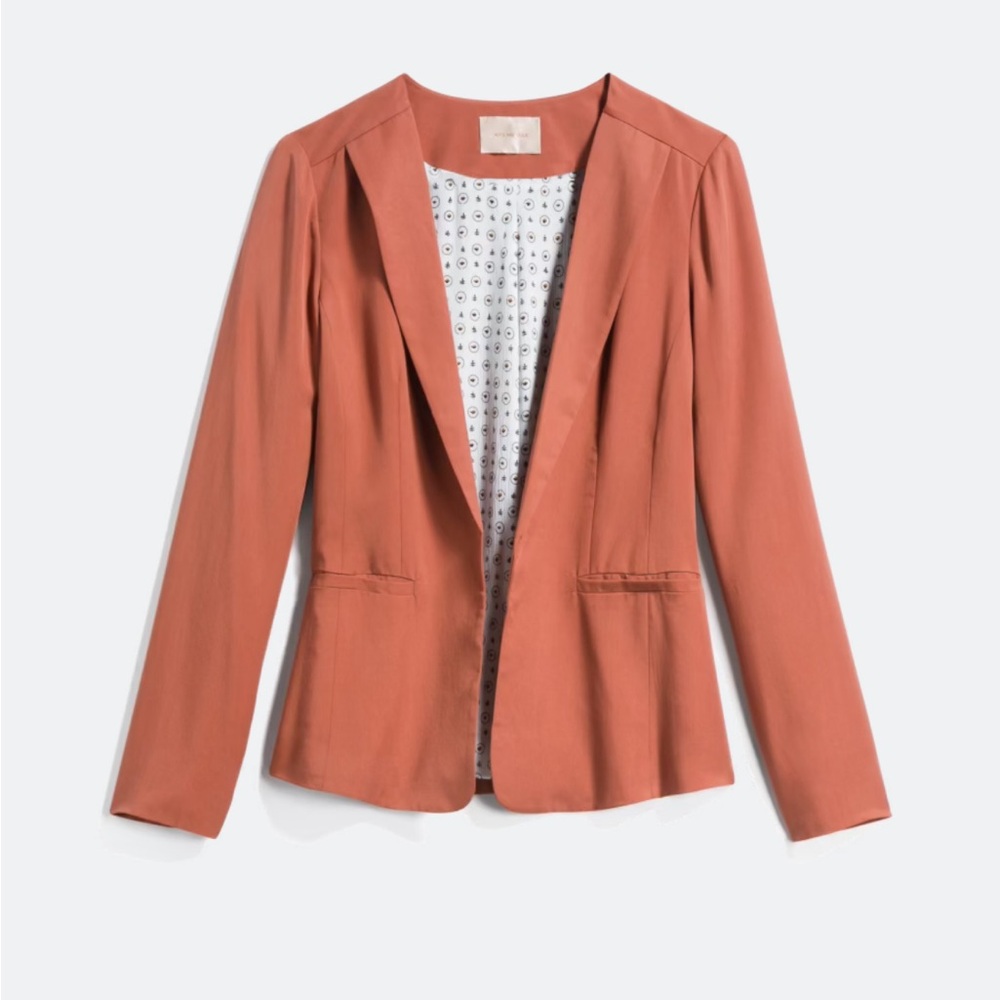 SKIES ARE BLUE Collarless Blazer XXL - Picture 6 of 6